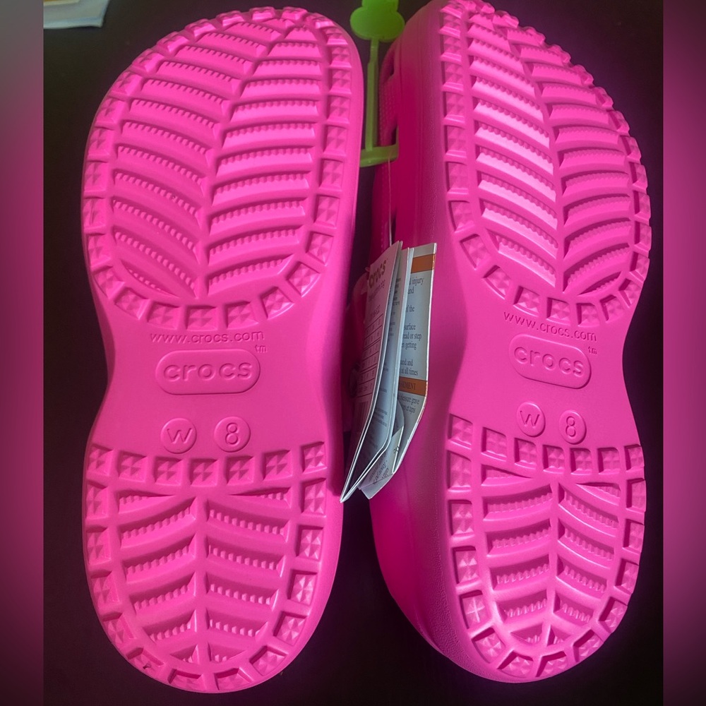 Crocs Women's Baya Platform Clogs Size W8 New - Picture 4 of 5